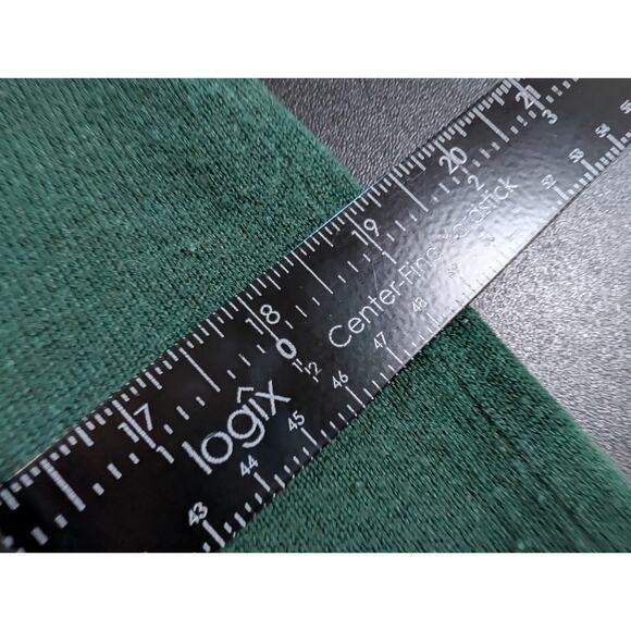 EUC THE DROP Preppy GREEN Grandpa SWEATER Womens SIZE MEDIUM Dark Academia Vneck - Picture 12 of 13